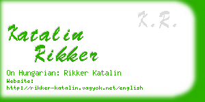 katalin rikker business card
